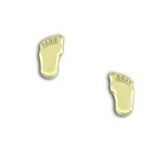 Brinco pezinho folheado a ouro 18k